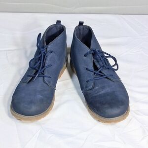 Oshkosh B'gosh Kid's Size 3 Gunther Unique Blue Tie Boots Shoes